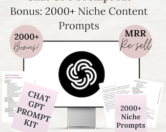 2000+ AI Chat GPT-promptskit | Sociale media, blog, e-mailinhoud