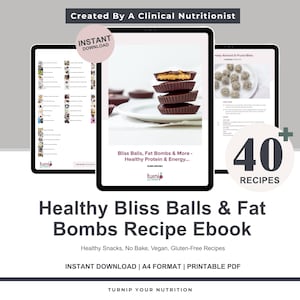 Bliss Balls, Fat Bombs and More | Quick & Easy | Healthy Protein | Energy Snacks | Vegan-Friendly Instant Download