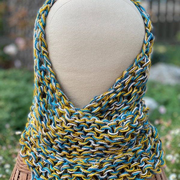 Hand-knit Mobius Cowl