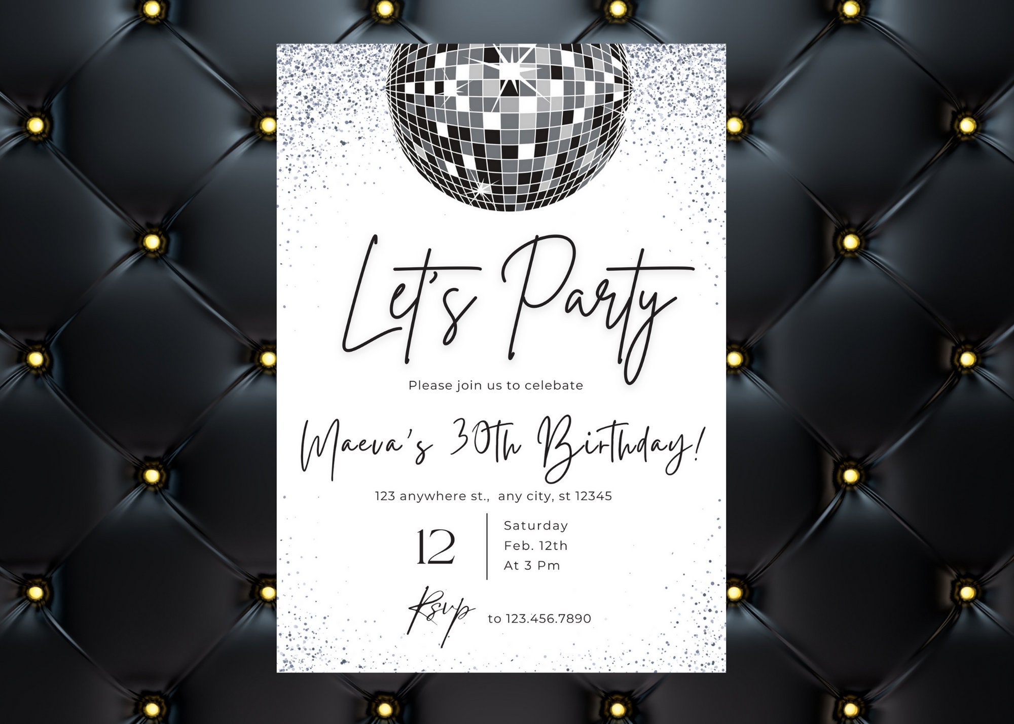 Gala Invitation Disco Ball Gala Invitation Disco Ball