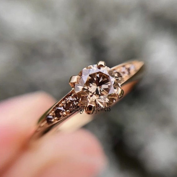 Chocolate moissanite clearance