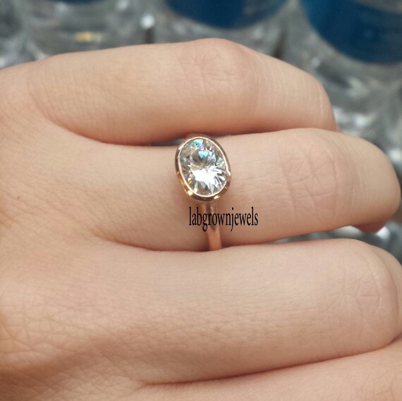 East west set oval diamond ring sale