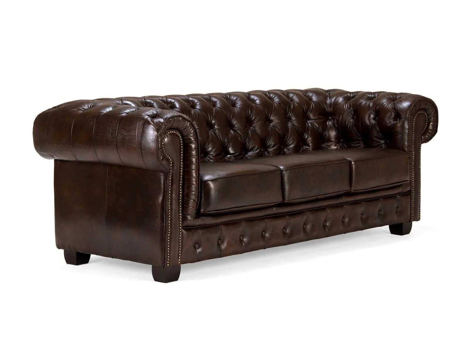 Leather Sofa Craftshades Traditional Chesterfield 3 Seater Sofas ...
