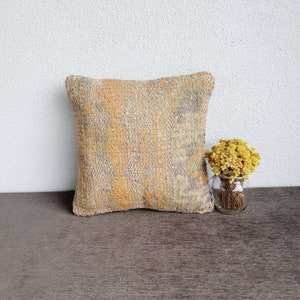 Old Rug Pillow Cover 16x16 İnches Rug Pillow Case Vintage Home Decor Pillow Bohemian Rug Pillow Rug Cushion Cover Rug Pillows