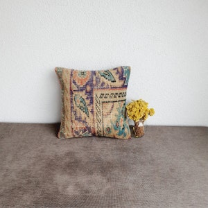 16x16 Rug Pillow , Rug Cushion Case , Decorative Rug Pillow Cover , Handmade Rug Pillow Case , Rug Cushion Cover , Rug Pillows