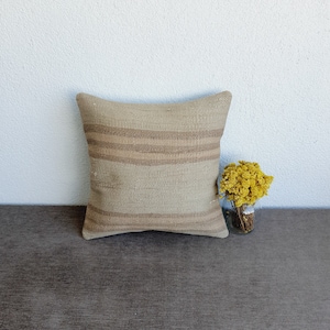 16x16 Kilim Cushion Cover , Oriental Kilim Pillow , Boho Throw Pillow , Turkish Kilim Pillow Kilim Sofa Pillow , Turkish Kilim Cushion