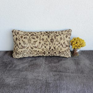 12x24 Vintage Turkish Rug Pillow Cover 16x16 İnches Rug Pillow Case Vintage Decor Pillow Bohemian Rug Pillow Rug Cushion Cover Rug Pillows