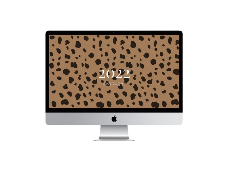 Minimalistic 22 Cow Print Aesthetic Desktop Wallpaper Etsy