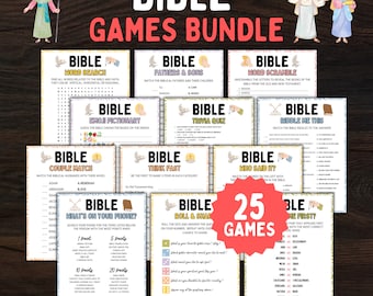 Bundel met bijbelspellen: 25 christelijke printables (pdf)