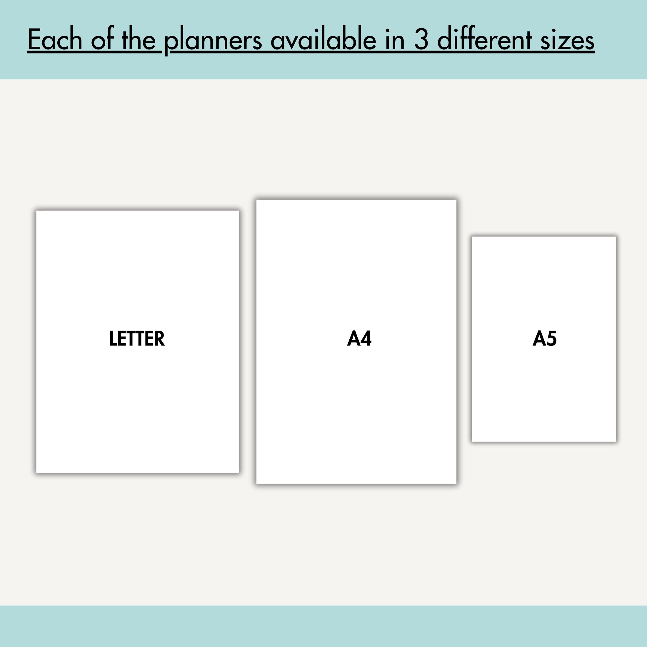 Daily Weekly Monthly Planner Printable: A4 A5 Letter (editable PDF) - Etsy