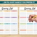 Editable Grocery List, Printable Grocery List Template, Food Shopping ...
