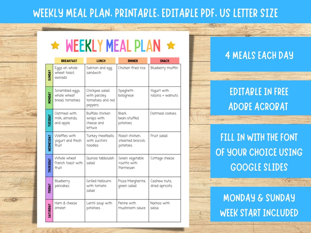Amazon.com : Authentigo Meal Planner for Weekly Meal