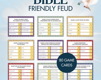 Juego de disputas bíblico: Trivia de grupos de la iglesia (patrón PDF)