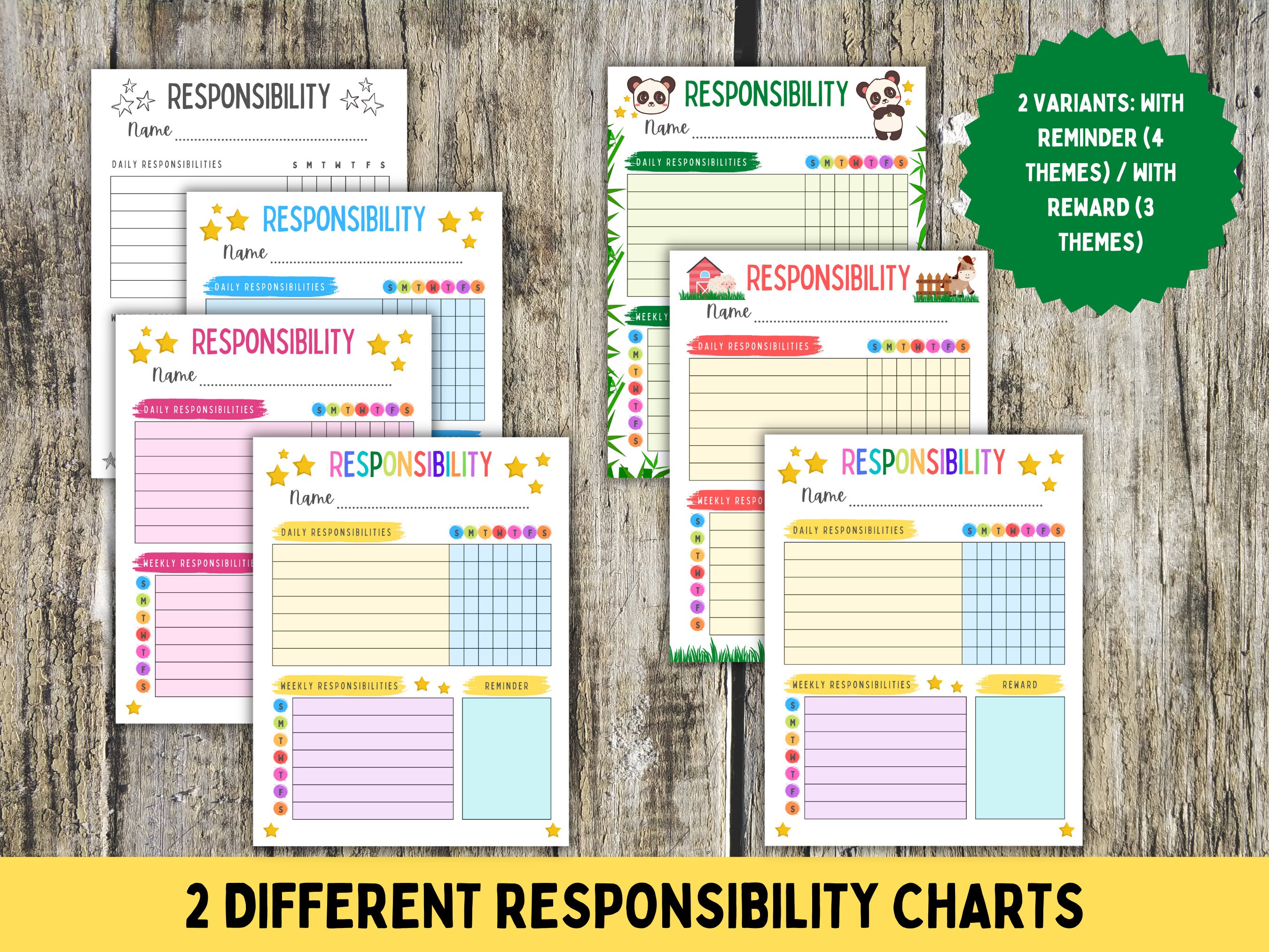 The Ultimate Kids Printable Bundle: Chore Chart Daily - Etsy