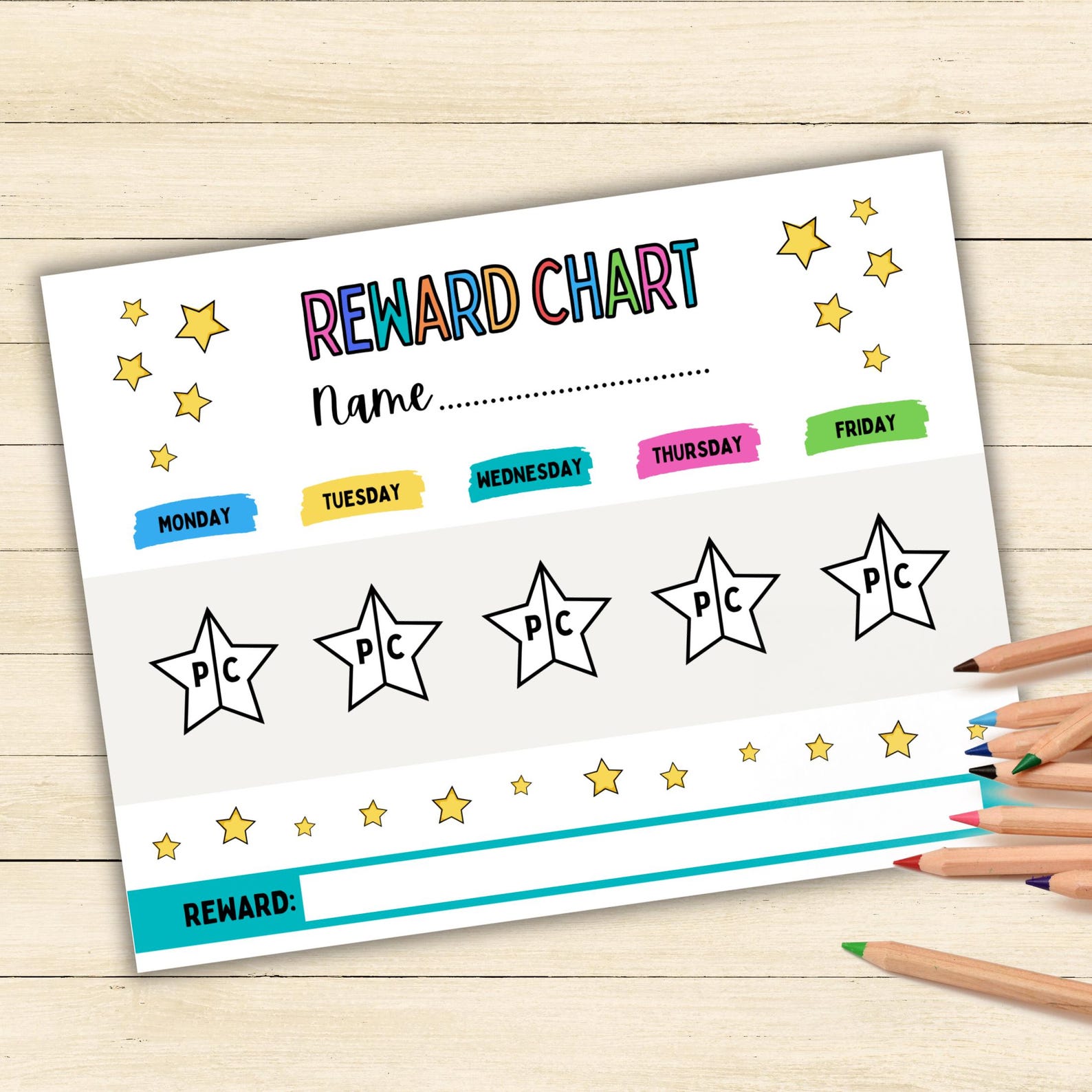 Classroom / Playground Behavior Reward Chart, Printable Reward Chart ...