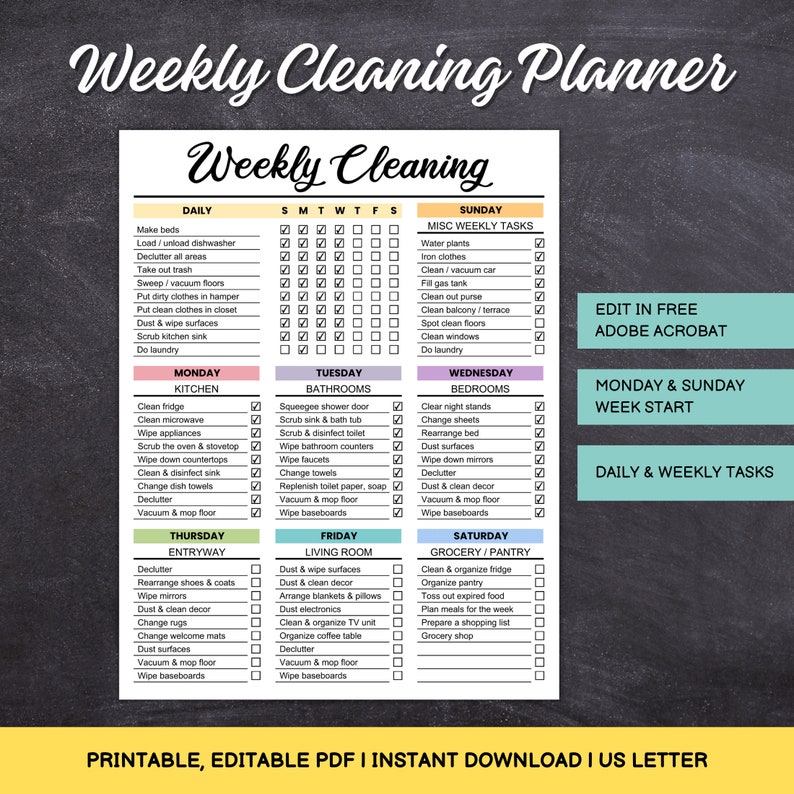editable-weekly-cleaning-checklist-printable-planner-pdf-etsy