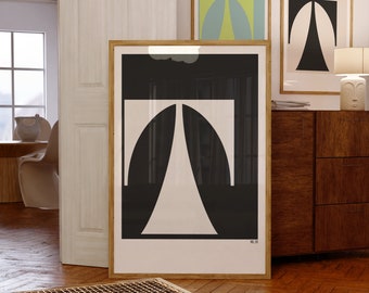 printable letter initial posters, monogram wall art, letter T initial art print, set of 3 print at home wall decor, neutral and colorful art