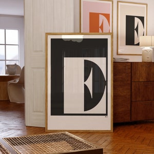 pôsteres com iniciais de letras para impressão, arte de parede com monograma, impressão de arte inicial com letra E, conjunto de 3 impressões em decoração de parede de casa, arte neutra e colorida