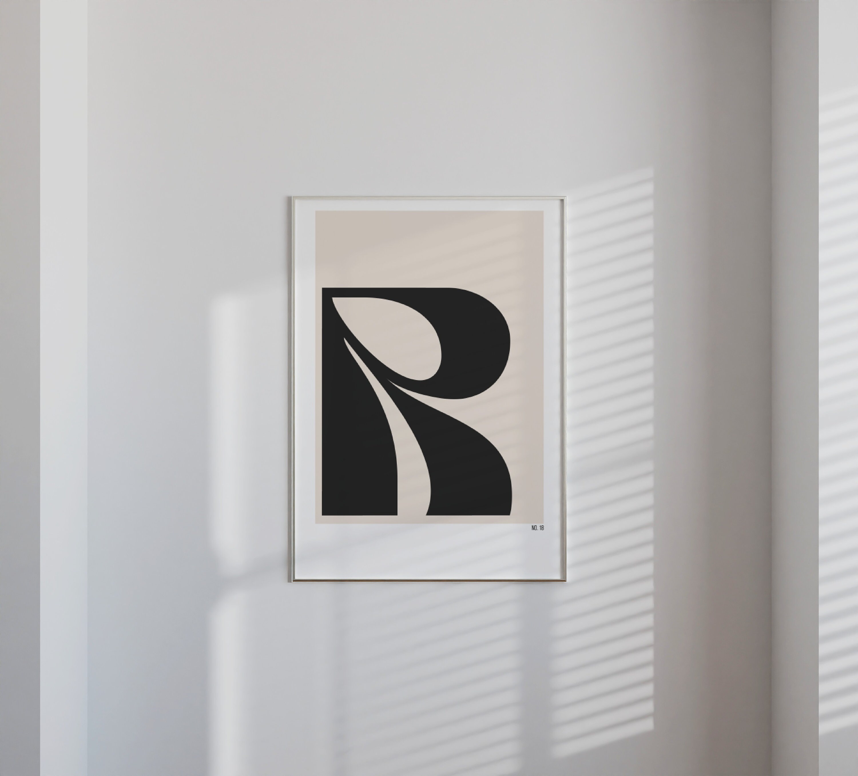 Printable Letter Initial Posters, Monogram Wall Art, Letter R Initial ...