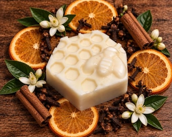 Spiced Orange Lotion Bar – Organic Coconut Oil, Shea Butter, Beeswax (2 oz)