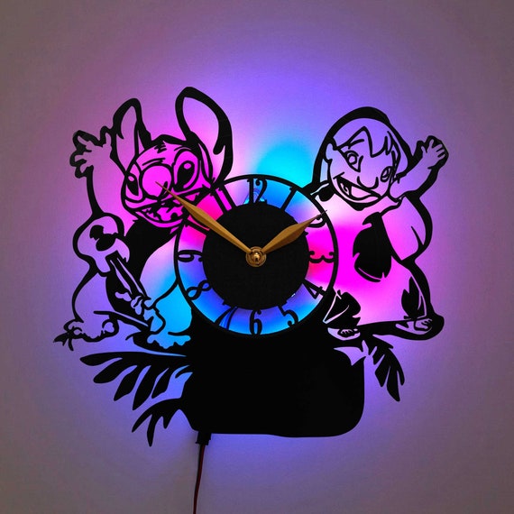 Lilo Stitch Clock Lilo Stitch Decor 