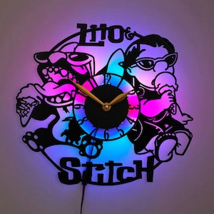 Lilo Stitch Wall Clock Lilo Stitch Gift