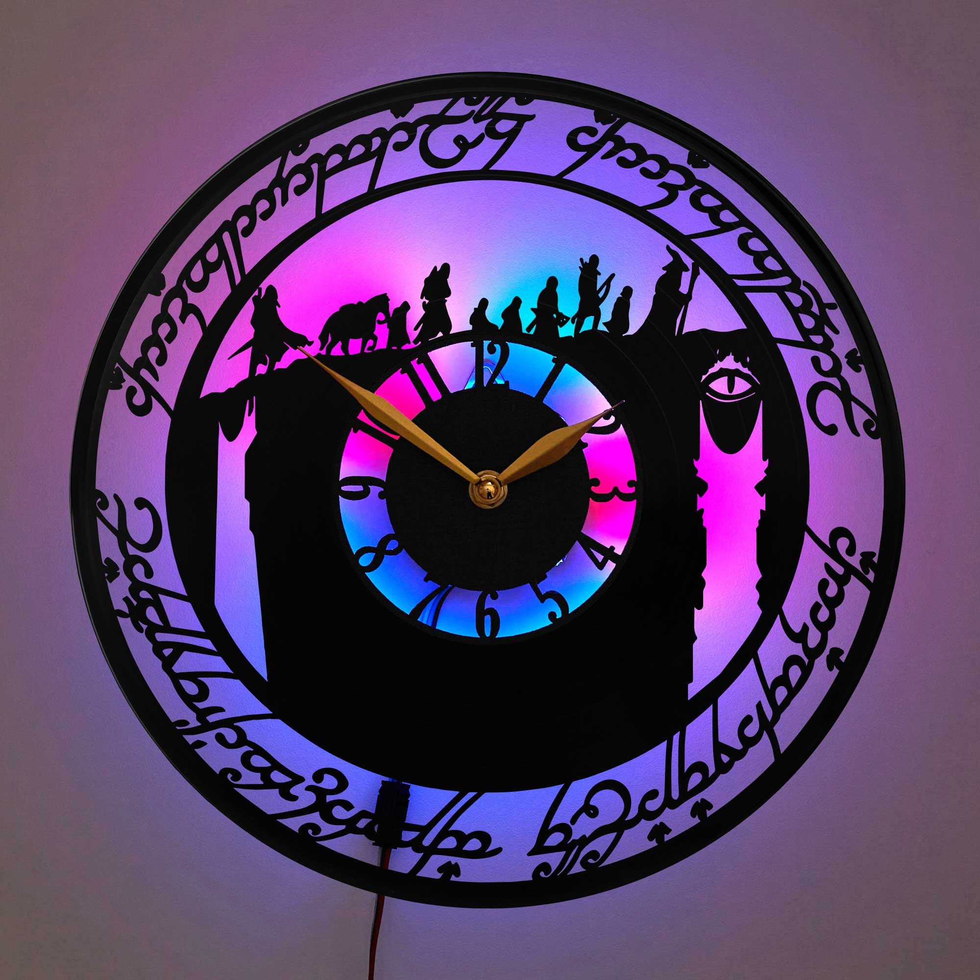 Lord of the Rings Clock Lord of the Rings Gift Lord of the Rings Decor ...