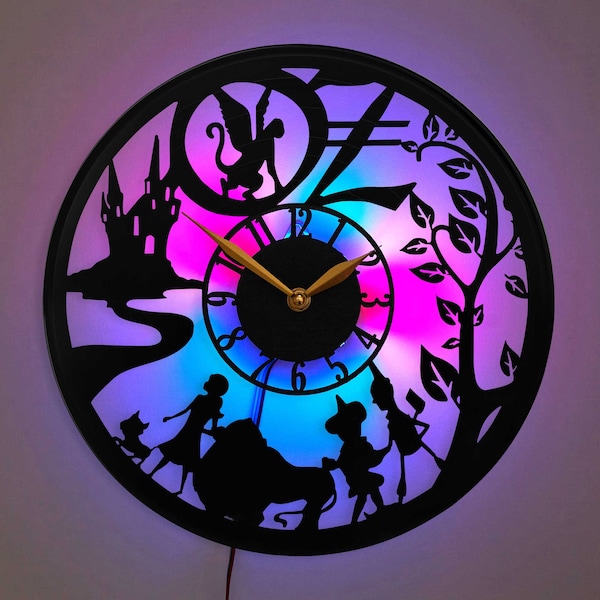 Horloge Magicien d'Oz, Décoration Magicien d'Oz, Cadeau Magicien d'Oz