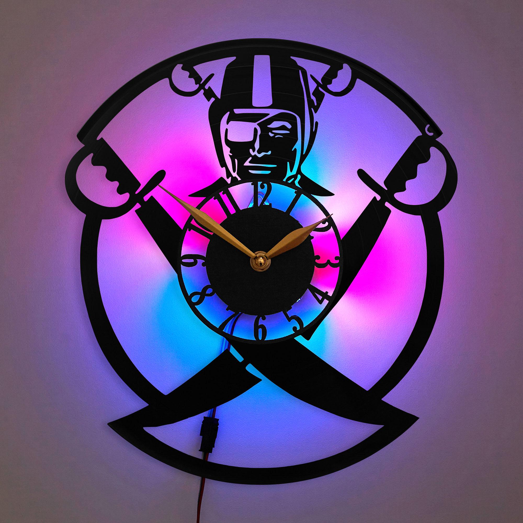 Raiders Clock - Etsy