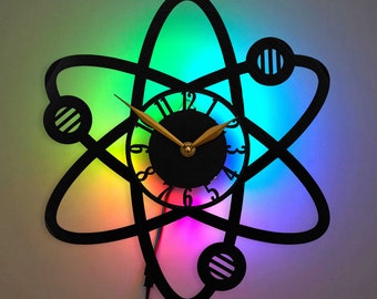 Chemistry Wall Clock Chemistry Decor Chemie Chemistry Gift Science Clock
