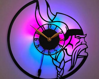 Reloj del equipo de fútbol de Minnesota Regalo del equipo de fútbol de Minnesota