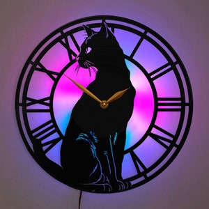 Cats Clock, Cats Decor, Cats Gift