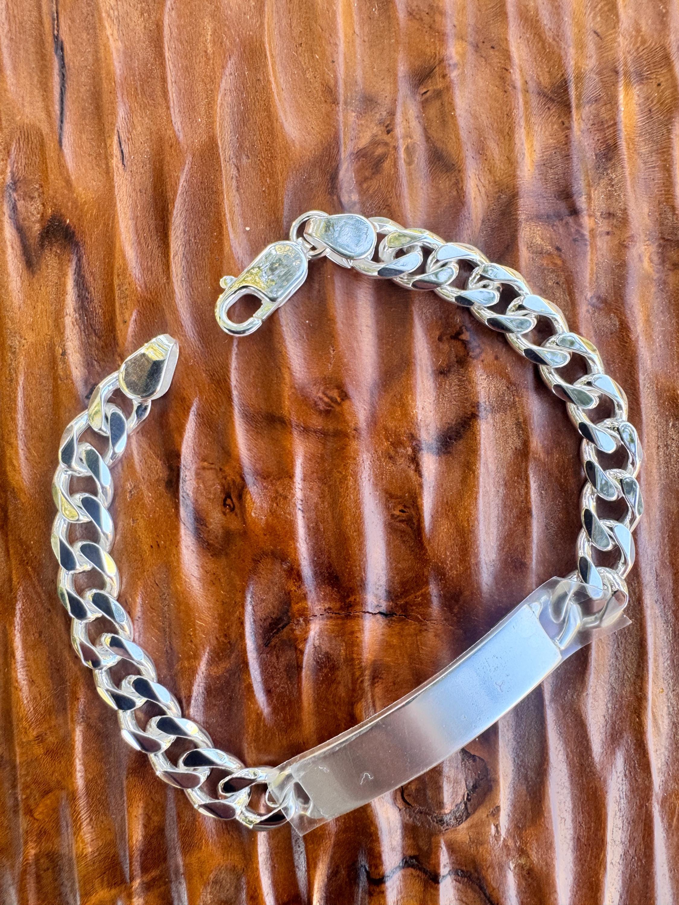 Sterling Silver Mexican Id Bracelet - Etsy