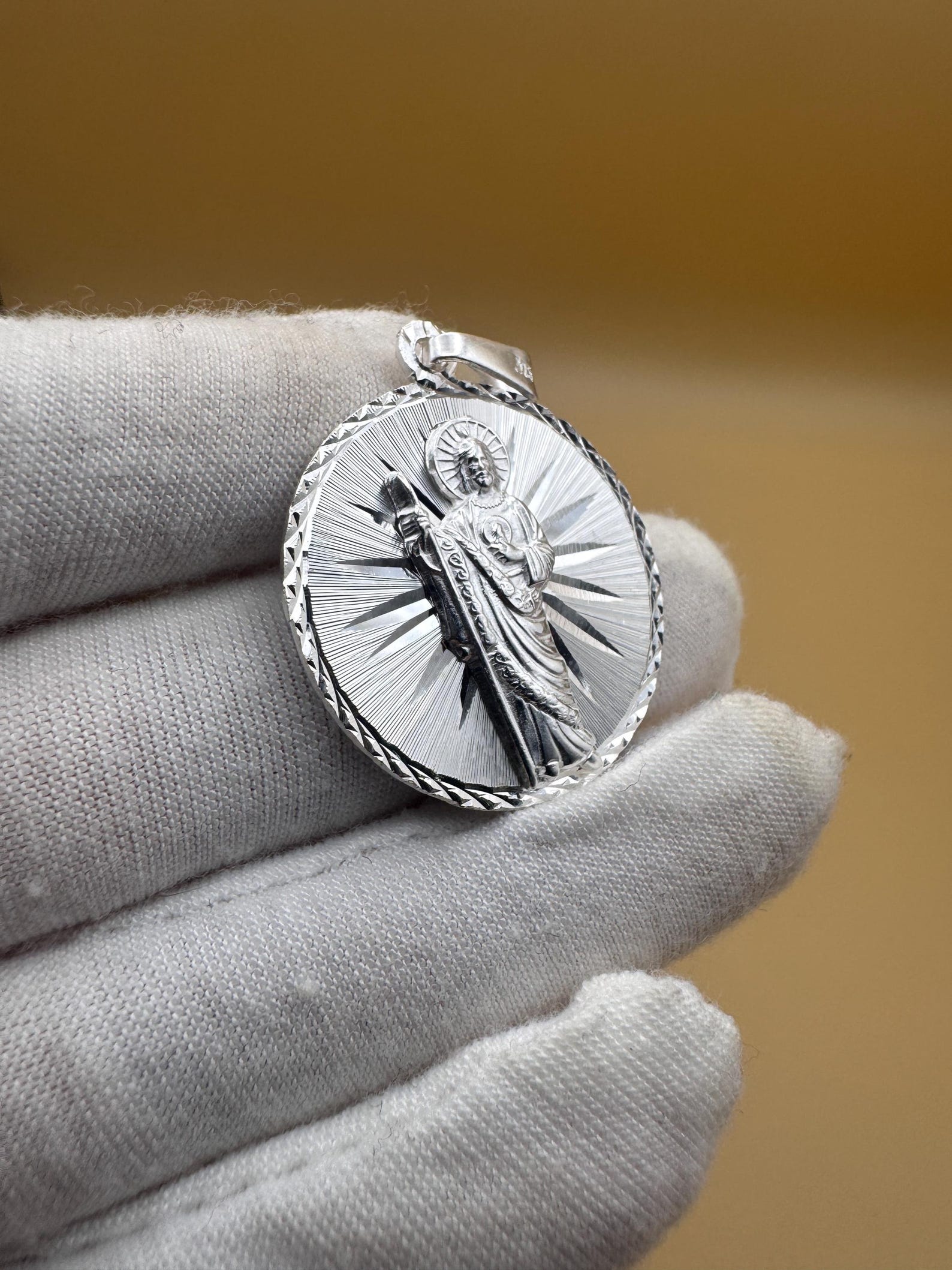 925 Sterling Silver Saint Jude Pendant - Catholic Patron Saint ...