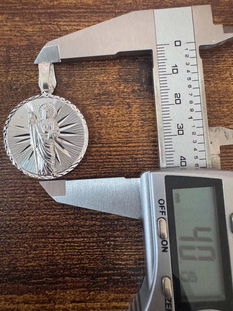 925 Sterling Silver Saint Jude Pendant - Catholic Patron Saint ...
