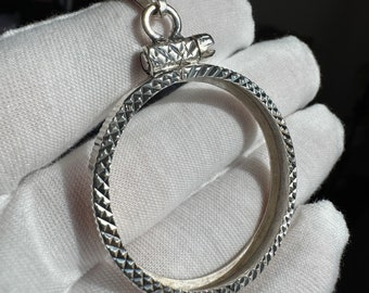 Sterling Silver Coin Small Bezel, 36 mm Diameter