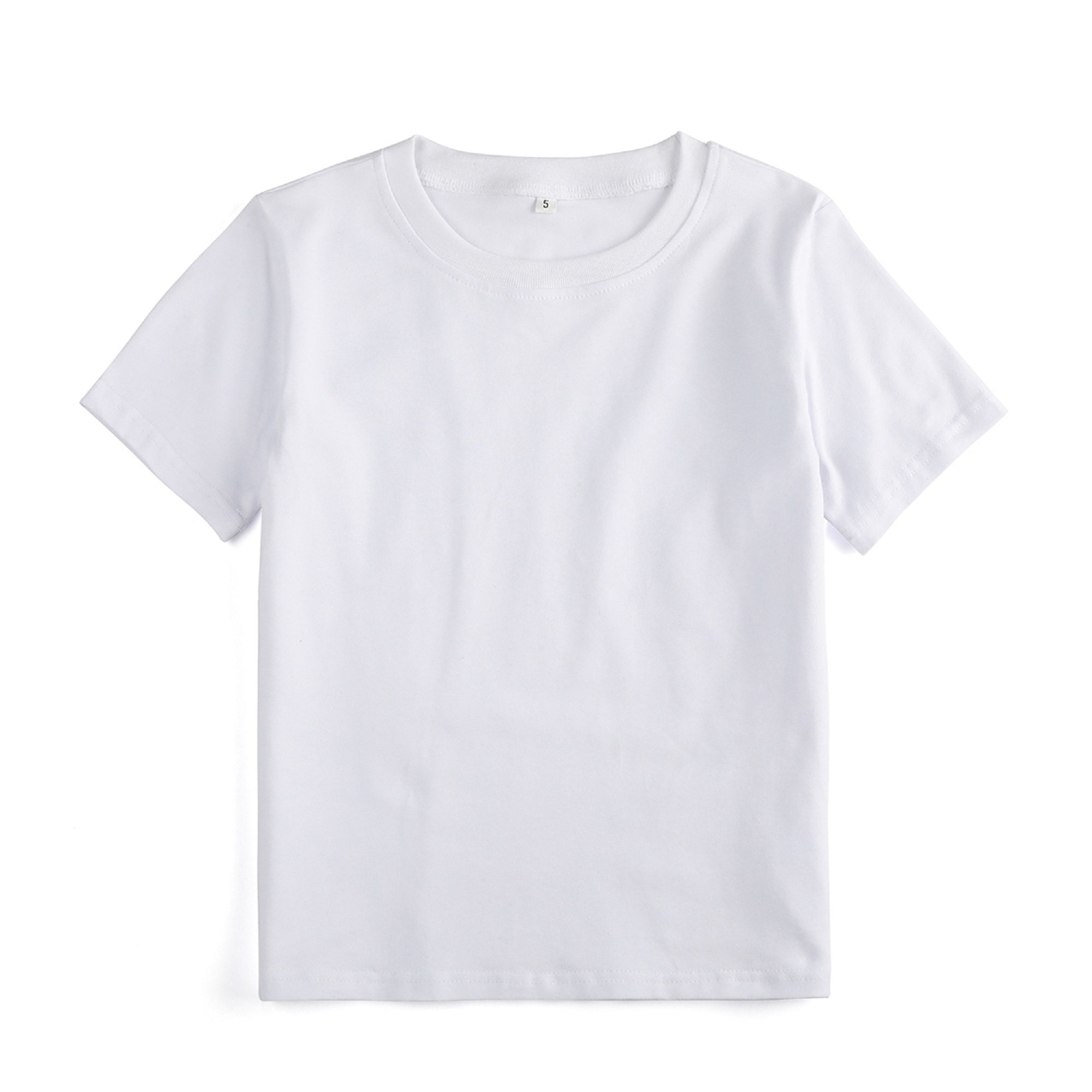 POLYESTER 100% DTG Blanks White Short Sleeve Shirt Unisex Quality ...