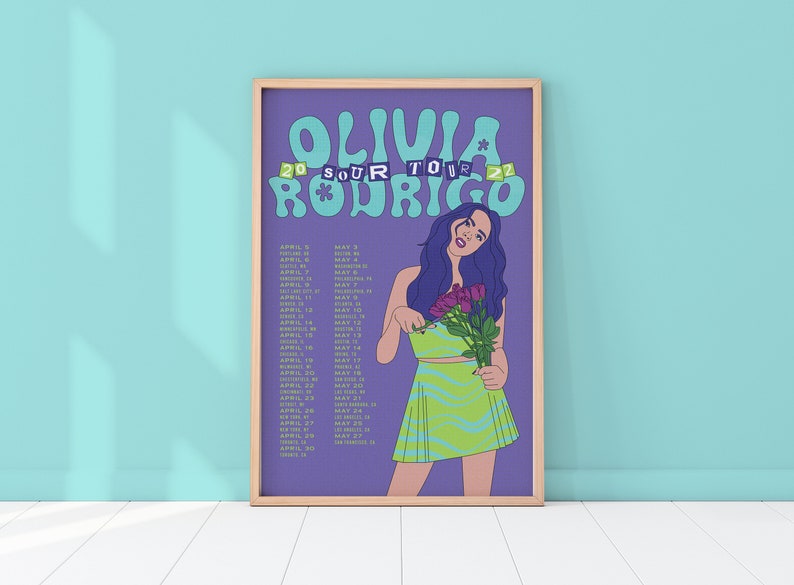 Olivia Rodrigo Tour Poster Etsy