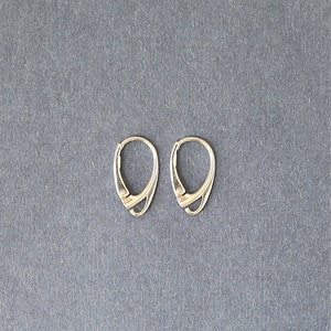 Sterling silver leverback earring hooks, solid silver findings jewelry