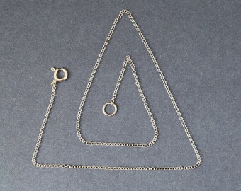 Men's Stainless Steel Rolo Chain Necklace - Silver Tone, 18 2/8 Inch Length With Lobster Claw Clasp - View #7