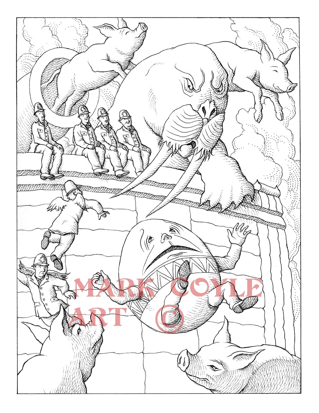 Beatles Inspired Eggman-beatles Inspired Adult Coloring Page Beatles