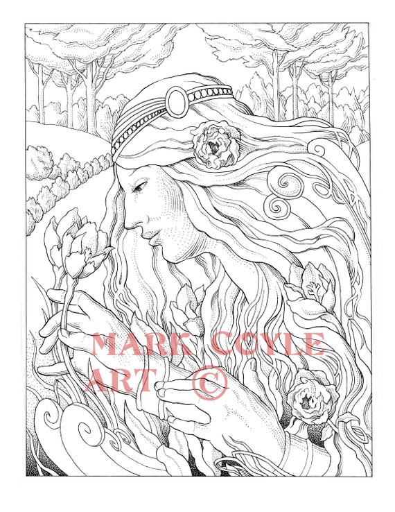 Mythographic Adult Coloring Book Page by OneFootedPhoenix on DeviantArt