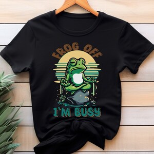 Meditating Frog T-Shirt: Funny Zen Yogi Tee
