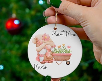 Personalized Plant Lover Christmas Ornament: Gardening Gift