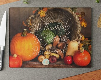 Personalized Glass Cutting Board for Gardening Lovers, Decorative Tempered Glass Chopping Board Gift for Gardeners, Kitchen Accessory Gift