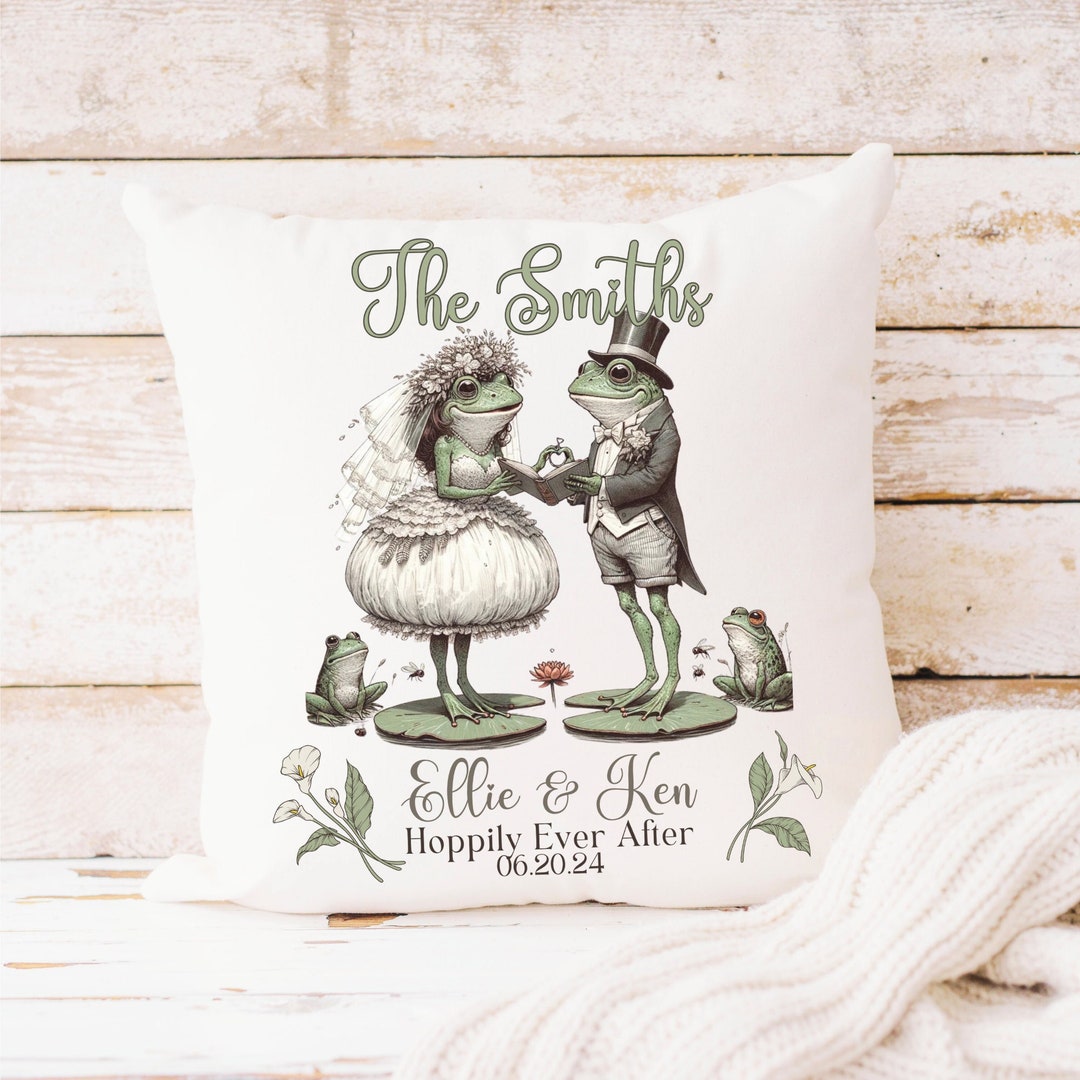 Cute, Cozy, And Croaking With Love! The Frog Couple Pillow Adds A Sweet Touch To Every Cuddle Moment. 💑, Order Yours Now 👉: /03naqn031225 , #macustom #personalizedgift #giftidea