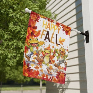 &quot;Happy Falling Frösche Gartenfahne &quot;&quot;Tanzende Frösche&quot;&quot;.&quot;