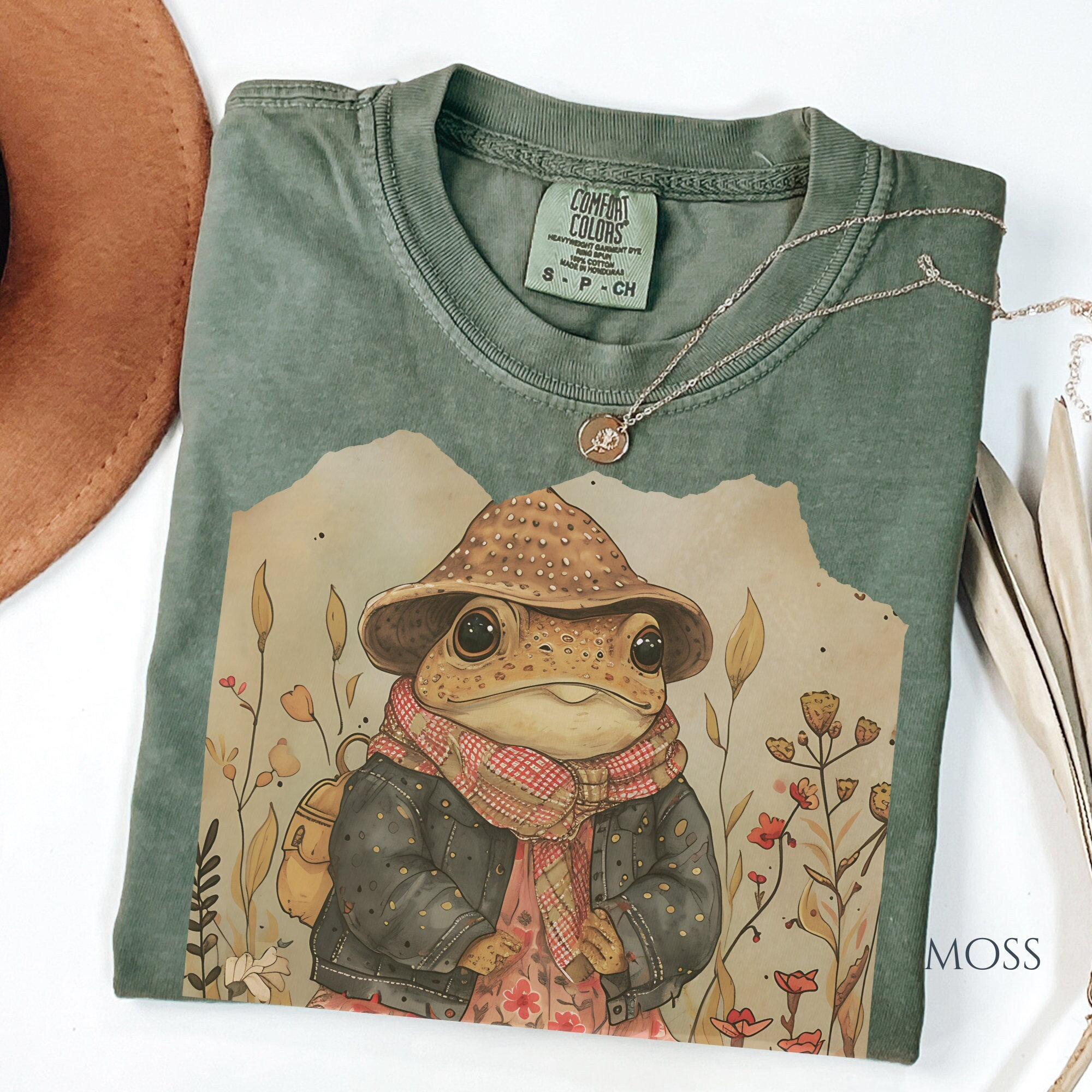 Cottagecore Toad Portrait Shirt: Retro Comfort Colors Tee