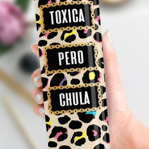 Toxica Tumbler Wrap: Leopard 20oz Sublimation Design (PNG)