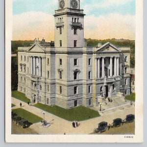 Vintage Postcard, Washington County Court House, Marietta Ohio, c1940s unposted